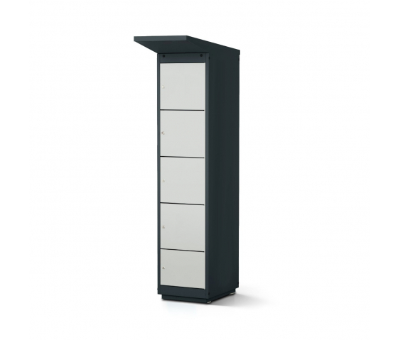 Armoire de recharge extérieure pour batteries de vélos - 4 compartiments - serrure monnayeur