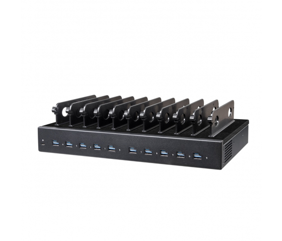 Station de recharge Dual Charge USB-A/USB-C 1000W à 10 ports - noir