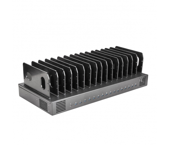 Station de charge USB-C 1000W à 16 ports - noir