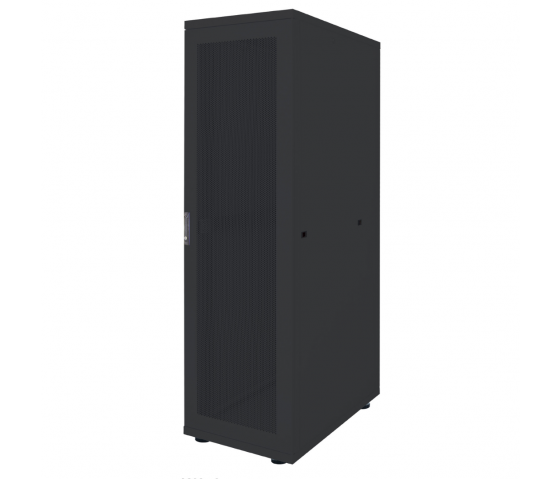 Baie serveur 19 pouces MHT241 avec porte perforée - 36U - 1000 (P) x 600 (L) x 1766 (H) - flatpack - noir