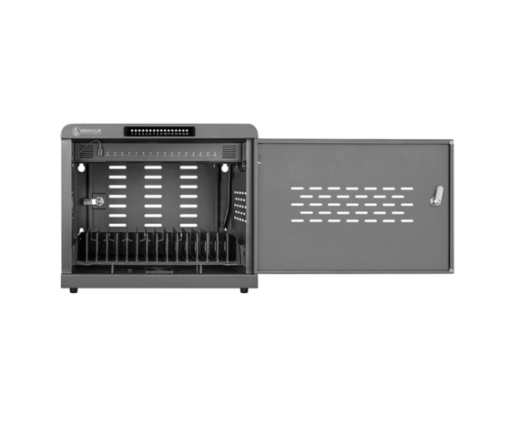 Armoire de recharge USB-C 1 000 W pour 16 ordinateurs portables & tablettes – Gestion à distance – serrure à combinaison
