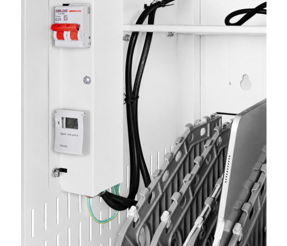 Armoire de recharge BRV12v2T pour 12 tablettes ou ordinateurs portables jusqu'à 16