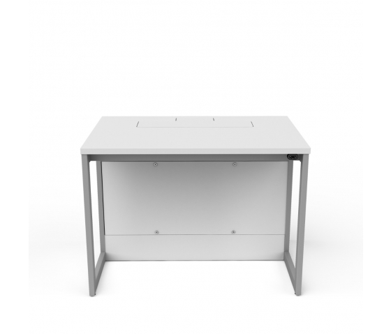 Poste informatique P1 avec 1 emplacement escamotable - 80 (L) x 70 (P) cm
