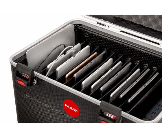 Coffre de recharge PARAT® TC10 TwinCharge pour 10 tablettes jusqu'à 12,9 pouces – câbles USB-C inclus