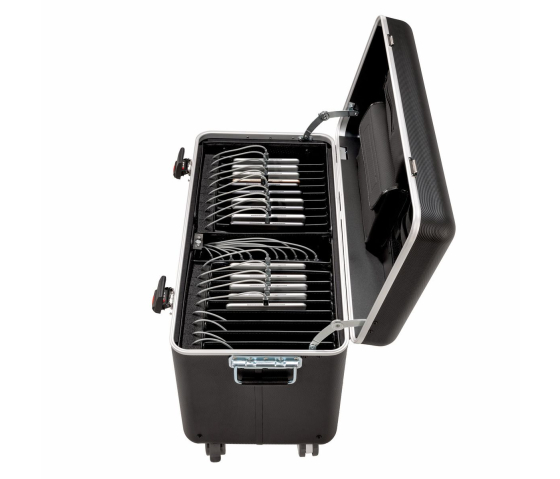 Coffre de rechargement pour 20 iPads - Câbles Lightning inclus - TC20 TwinCharge - noir