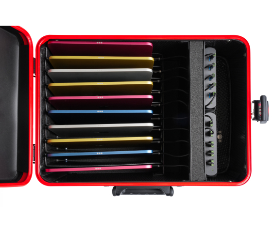 Malette de recharge PARAT TC10 ACTIVE pour 10 iPad et tablettes jusqu'à 12,9 pouces - USB-C et USB-A