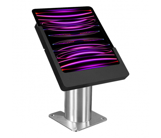 Domo Slide support de bureau fixe pour iPad 10.9 & 11 pouces - Noir/RVS