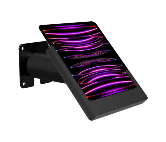 Domo Support mural coulissant avec fonctionnalité de charge pour iPad 12.9 pouces 2018-2022 - noir