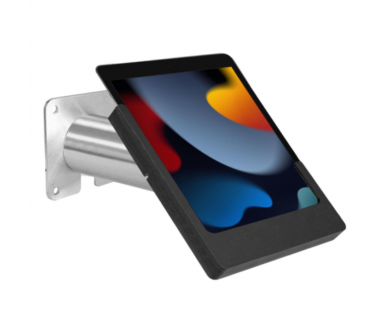 Support mural Domo Slide pour iPad 10.2 & 10.5 - noir/ acier inoxydable