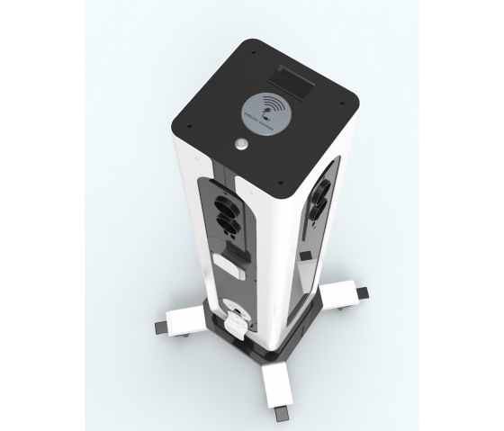 Hub mobile rechargeable PowerTower 17 avec 8x 230V & 8x USB-A & 1x connexions sans fil