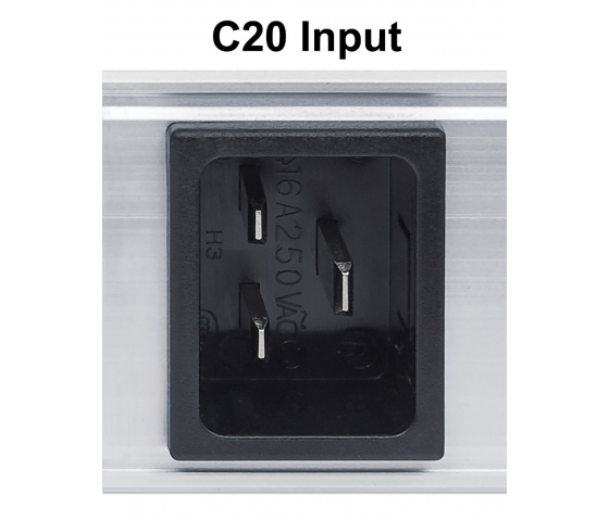 Bloc d'alimentation 19 pouces PDUMHT13 pour armoire de brassage 1 HE avec 8x C13 y compris les serre-câbles