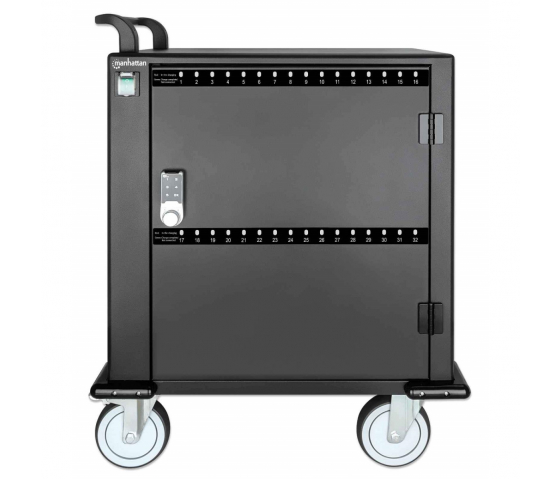 Chariot de recharge mobile Manhattan pour 32 appareils jusqu'à 14 pouces - USB-C