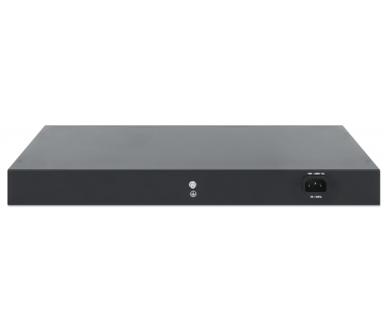 Switch PoE+ 24 ports Gigabit Ethernet géré par le Web avec 4 ports combo - 370W PoE, montage en rack