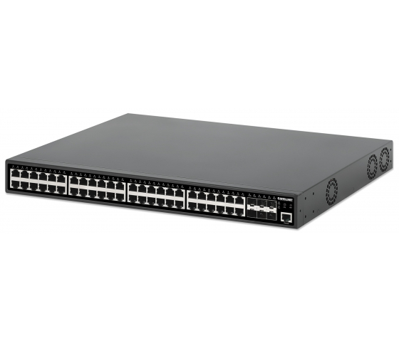 Switch PoE+ géré L2+ à 54 ports avec 6 Uplinks SFP+ - 450W PoE, montage en rack