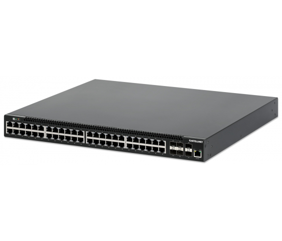 Switch PoE+ géré L3 54 ports avec 6 Uplinks SFP+ - 850W PoE, montage en rack