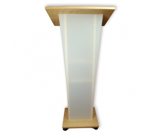 Pupitre en bois avec plastron satiné Pollux – noisette