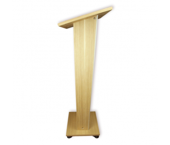 Pupitre en bois avec plastron satiné Pollux – noisette