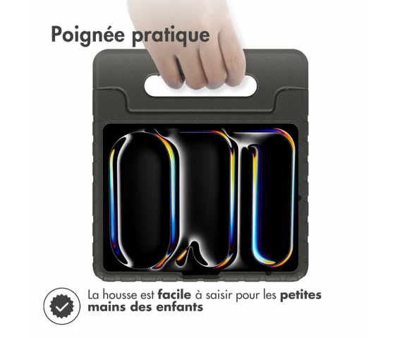 KidsCase tablethoes met handvat voor iPad Pro 13 inch (2024) - Zwart