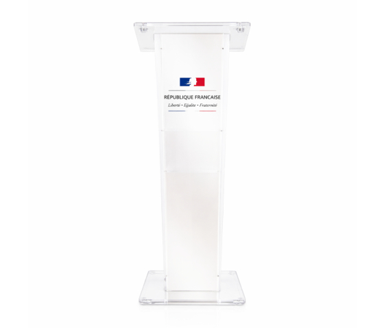 Pupitre plexiglas Garnet - satiné