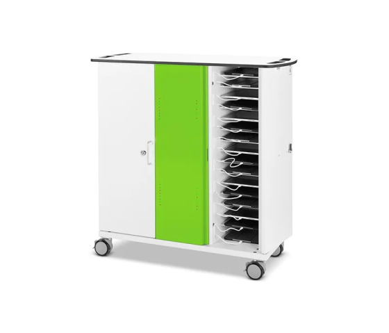 Chariot de recharge pour 32 tablettes avec gestion à distance - câbles USB-C inclus - serrure à clé