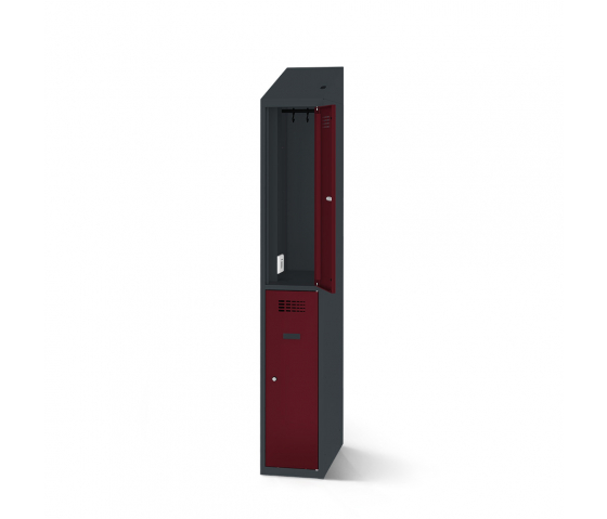 Casiers vestiaires avec fonction de charge - 40 cm de large - 2 portes