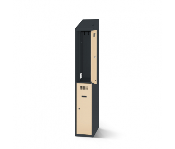 Casiers vestiaires avec fonction de charge - 40 cm de large - 2 portes