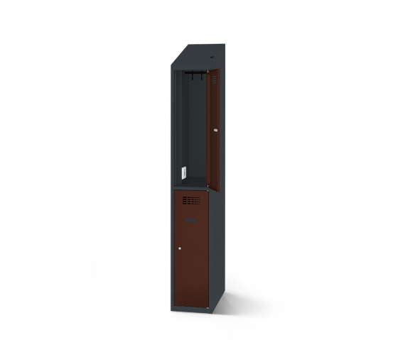 Casiers vestiaires avec fonction de charge - 40 cm de large - 2 portes