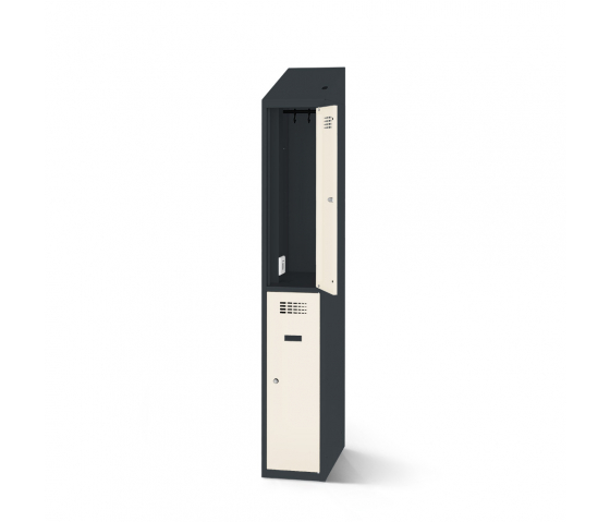 Casiers vestiaires avec fonction de charge - 40 cm de large - 2 portes