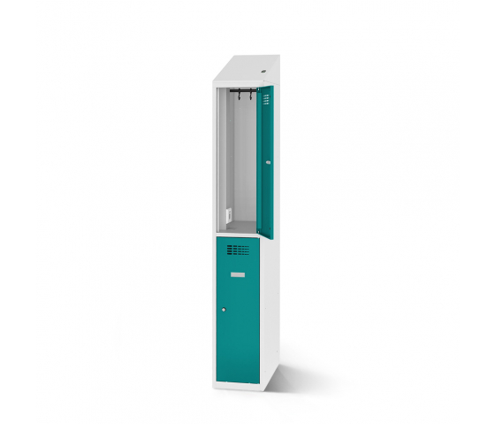 Casiers vestiaires avec fonction de charge - 40 cm de large - 2 portes