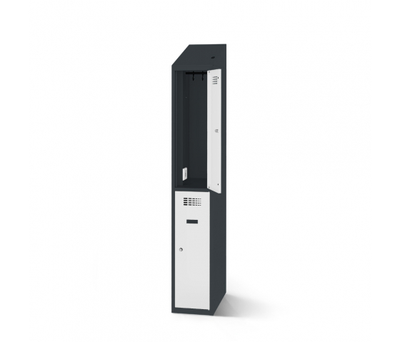 Casiers vestiaires avec fonction de charge - 40 cm de large - 2 portes