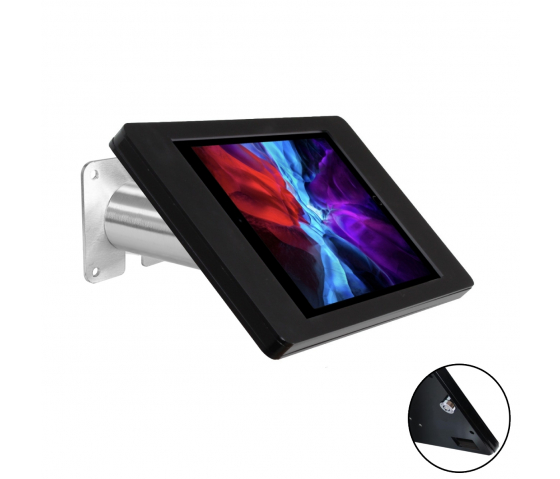 Support mural Fino pour iPad 10.2 & 10.5 - noir/acier inoxydable 