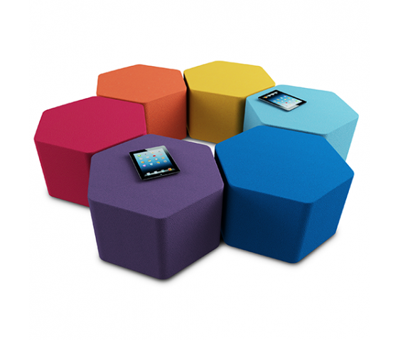 Hex Soft Seating siège hexagonal Senior 46cm de haut