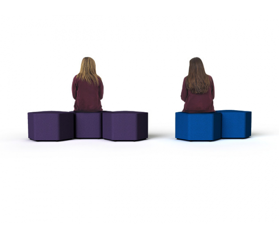 Hex Soft Seating siège hexagonal Senior 46cm de haut