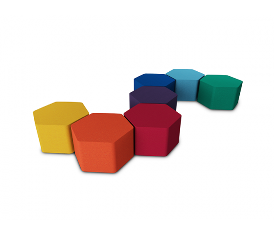 Hex Soft Seating siège hexagonal Senior 46cm de haut