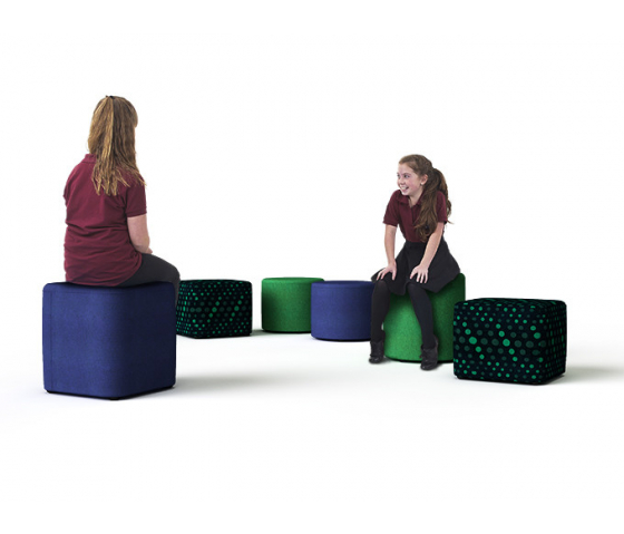 Siège carré Soft Seating Junior de 35 cm de haut