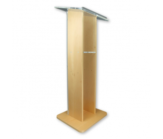 Pupitre en bois et plexiglas Saphir – chêne 