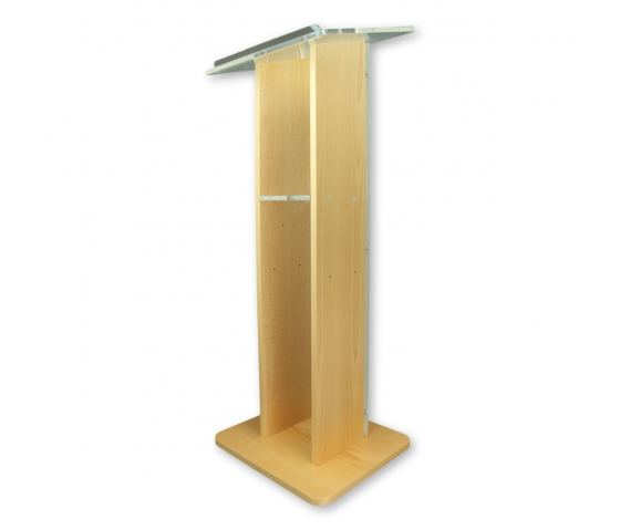 Pupitre en bois et plexiglas Saphir – chêne 
