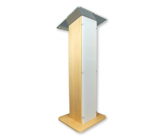 Pupitre en bois et plexiglas Saphir – chêne 