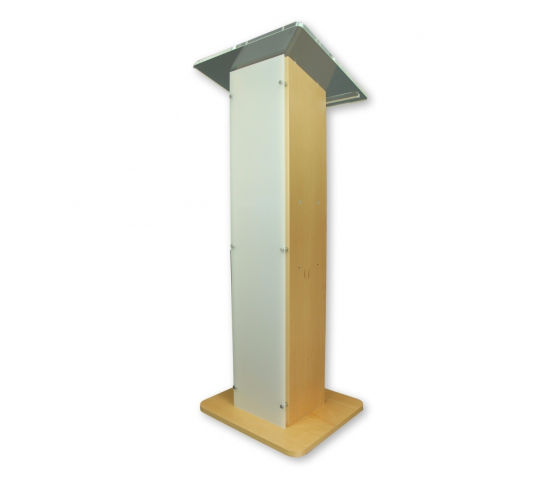 Pupitre en bois et plexiglas Saphir – chêne 