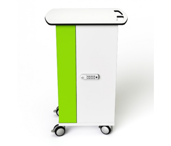 Chariot de chargement USB-C Zioxi CHRGTUC-TB-20-C pour 20 tablettes jusqu'à 10,5 pouces - serrure à code numérique