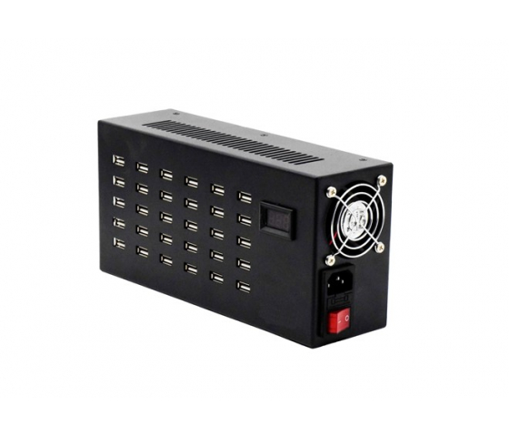 Concentrateur de charge de bureau 30 ports USB-A 10W - Indicateurs LED