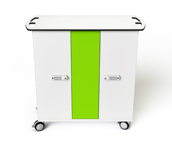 Chariot de charge & synchronisation Zioxi pour 16 ou 32 iPads et tablettes jusqu'à 11 pouces