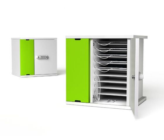 Armoire de charge et de synchronisation Zioxi SYNCC-TB-10-K pour 10 iPads jusqu'à 11 pouces - serrure à clé