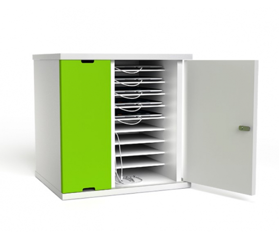 Armoire de charge et de synchronisation Zioxi SYNCC-TB-10-R pour 10 iPads jusqu'à 11 pouces - Verrouillage RFID