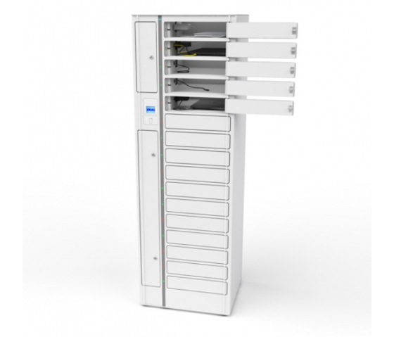 Casier de charge BYOD Volt 1:1 VLSB-16S-M-O pour 16 appareils jusqu'à 17 pouces - Serrure RFID + Contrôle Web