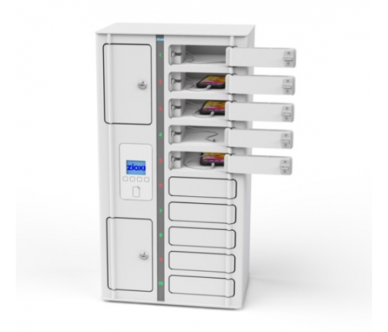 Casier de recharge Smartphone Volt 1:1 pour 10 smartphones - Verrouillage RFID + contrôle Web - VSP1-10S-UC-O-G