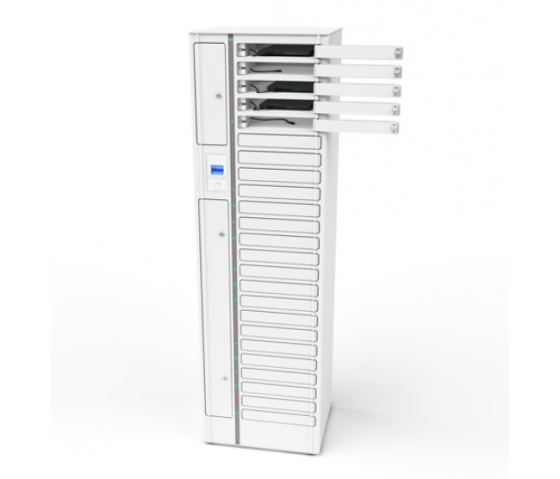 Casier de chargement Chromebook Volt 1:1 VCB1-24S-M-O pour 24 Chromebooks jusqu'à 14 pouces - Serrure RFID + Contrôle Web
