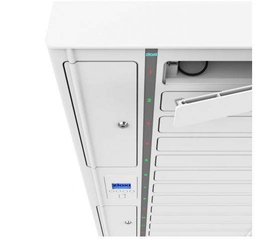 Casier de chargement USB-C Volt 1:1 pour 16 ordinateurs portables jusqu'à 17 pouces - câbles USB-C inclus - serrure RFID + contrôle Web