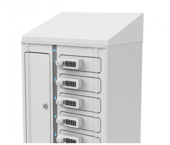 Casier de chargement USB-C Volt 1:1 pour 24 smartphones - VSP1-24S-UC-C# - câbles USB-C inclus - verrouillage par code numérique