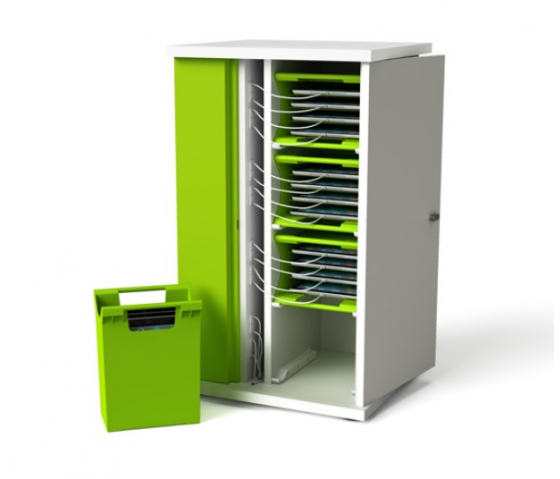 Armoire de recharge pour iPad avec paniers CHRGC-TBB-16-K pour 16 iPad et tablettes - serrure à clé